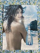 Vintage 1998 Davidoff Cool Water Fragrance For Women Print Ad picture