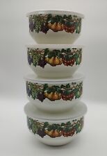 Vintage Tabletops Unlimited 8 Piece Deep Mixing Bowl Set With Plastic Lids New picture