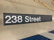 238th STREET NY NYC SUBWAY SIGN INDUSTRIAL KINGSBRIDGE HEIGHTS BROADWAY 7th AVE. picture