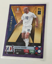TOPPS MATCH ATTAX UEFA EURO 2024 ZIDANE #UXI8 ULTIMATE PURPLE FRANCE CARD picture