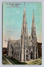 New York City NY-St Patrick's Cathedral, Religion, Vintage c1912 Postcard picture