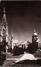 Vtg 1940s Notre Dame Campus South Bend Indiana IN Conoco Touraide Postcard picture