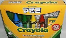 PEZ CRAYOLA LIMITED EDITION GIFT SET 4 Pez, 8 Candy, Crayons, 4 Coloring Sheets picture