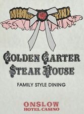 1986 Golden Garter Steak House Restaurant Menu Onslow Hotel Casino Reno NV picture