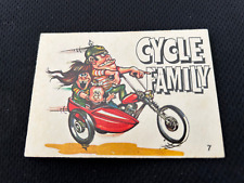 1973 FABULOUS ODD RODS SERIES 5 DONRUSS STICKER #7 CYCLE FAMILY picture