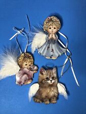 Bradford Editions Small Blessings Ornaments Purr-fect Fluffy Kind Embrace Ang picture
