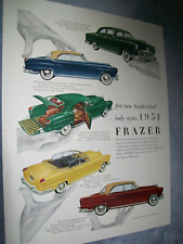 1951 Kaiser-Frazer FRAZER Convertible Manhattan Sedan Vagabond large-mag car ad picture