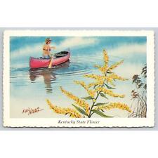 Postcard KY Kentucky State Flower Goldenrod picture