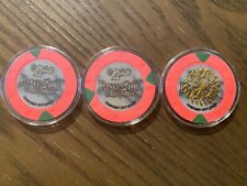 Lot of 3 $2.50 Chips from River City Crescent City Queen in NO, LA - 2 Cancelled picture