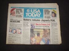 1998 JULY 13 USA TODAY NEWSPAPER - VOTERS REBUKE JAPAN'S P.M. - NP 7936 picture