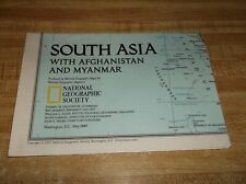 1997-5 May National Geographic Map INDIA SOUTH ASIA W/ AFGHANISTAN - B (A) picture