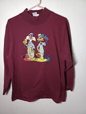 Mickey Unlimited Jerry Leigh 90's VTG Disney Daffy Sylvester L/S Shirt Medium picture