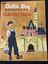Vintage 1957 Dutch Boy Disneyland Coloring Book - Unused picture