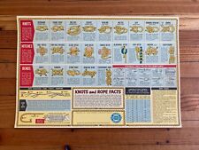 Vintage 1959 Chevrolet Super Service Knots and Rope Facts Chart  16x11 Poster picture