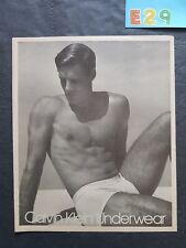 Calvin Klein Underwear Promo Print Advertisement Vintage 1989 picture