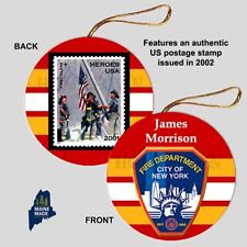 PERSONALIZED FDNY Christmas Ornament - New York City Fire Department Gift NYC picture