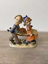 Vintage UCAGCO Boy & Girl w/A Bunch of Veggies Made In Japan 1940s Figurine picture
