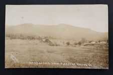 antique RPPC photo MT MANSFIELD from PLEASANT VALLEY vermont history picture