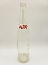 Pepsi Cola Swirl Bottle Red & White Label ACL 16 oz 1 Pint Vintage 1960's Twist picture