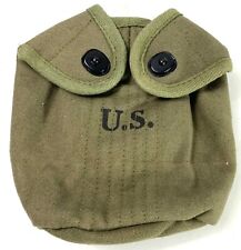 WWII US ARMY INFANTRY M1942 CANTEEN CARRY COVER-OD#7 GREEN picture