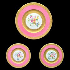 Pink Ovington Brothers New York Plate with Gold Rim. Limoges, 9 inches., Lot 3 picture