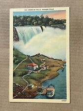 Postcard Niagara Falls NY New York American Falls Vintage Waterfall PC picture