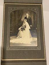 Antique Cabinet Card CDV Portrait Photograph Picture Wedding Bride Groom Married picture
