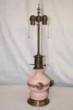 1880s French Carcel Type Oil Lamp With Renaissance Style Medallions