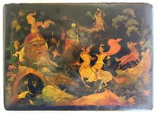 1962 RUSSIAN LACQUER BOX PALEKH SIGNED MUSEUM QUALITY RARE vintage LARGE picture