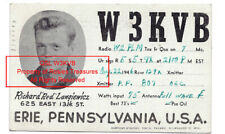 1946 Vintage Real Photo Postcard Richard Langiewicz Portrait Ham Radio QSL W3KVB picture