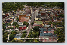 c1946 Aerial View of Michigan Ave Looking East Jacksonville Michigan MI Postcard picture