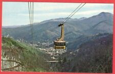 Vintage Postcard Panoramic View Aerial Tramway Attraction Gatlinburg TN picture