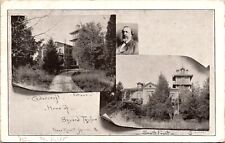 Multi Views Cedarcroft, Home of Bayard Taylor Kennett Sq PA Vintage Postcard T49 picture