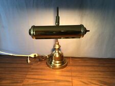 Vintage Bankers Desk Brass Gold Tone Piano Lamp Adjustable Table Light picture