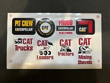 Cat Caterpillar Vintage Sheet Mining Hard Hat Stickers / Decals picture