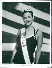 1995 Frances Louise Parker Crowned Miss Usa Beauty Pageant Television 7X9 Photo picture