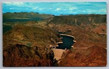 Postcard Aerial View Hoover Dam & Lake Mead National Recreation Area   B 26 picture