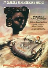 Vintage Porsche Carrera Panamericana Mexico Car Racing Poster picture