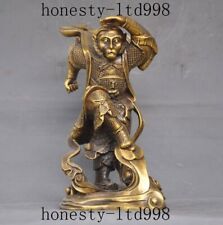 Antique Old Chinese brass Myth Xiyouji SunWuKong Monkey King Sun Wu Kong Statue picture