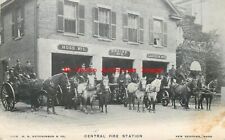 MA, New Bedford, Massachusetts, Central Fire Station, Fireman, Horses-Pumper picture