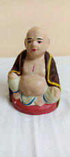 Vintage Old Clay Hindu Brahmin Religious Man Pottery Terracotta Figure Statue F6 picture