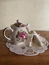 Vintage Sadler England Floral Design Bone China Teapot.  Excellent condition. picture