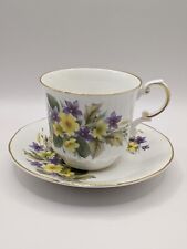 Queen's Rosina China Co LTD 1875 England- Teacup And Saucer Fine Bone China picture