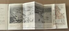 1893 Booklet National Water Meter Co. World’s Fair + Large Birdseye View, Map picture