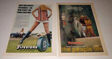 1970s Firestone Tires Sexy Girl Long Legs Mini Shorts Go Go Magazine Print Ad picture