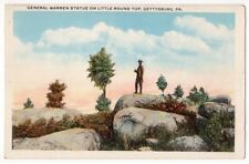Gettysburg Pennsylvania c1920's General Warren Statue, Little Round Top picture