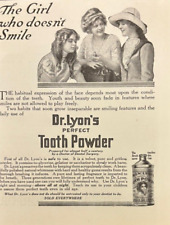 1912 Dr. Lyon's Perfect Tooth Powder vintage print ad picture
