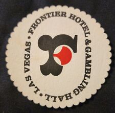 Frontier Hotel & Gambling Hall Las Vegas Beverage Paper Coaster *VERY RARE/NEW picture
