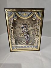 VINTAGE 1970 REUGE SWISS MUSIC BOX DANCING HARLEQUIN WORKING Great picture