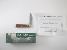 KA-BAR 1027 USA Small Rose Wood Jack Pattern Knife picture